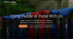 Desktop Screenshot of paddleorpedal.com