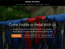 Tablet Screenshot of paddleorpedal.com